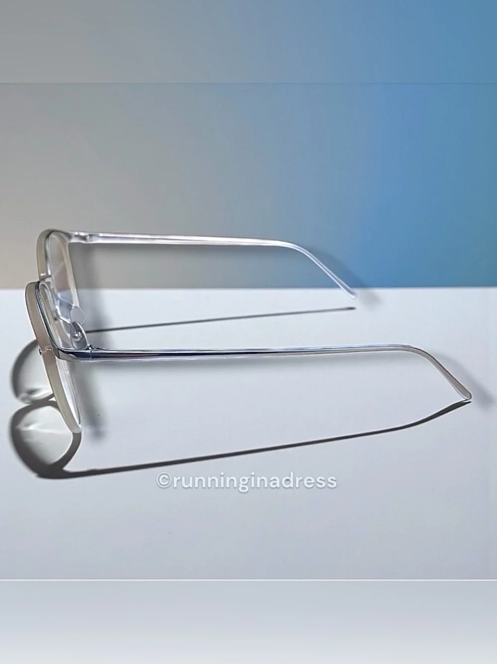Linda Farrow Calthorpe Oval Glasses NWT LFL251 White Gold Full Boutique Box Set